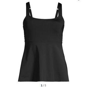 Lands’ end black tankini top size large 14-16